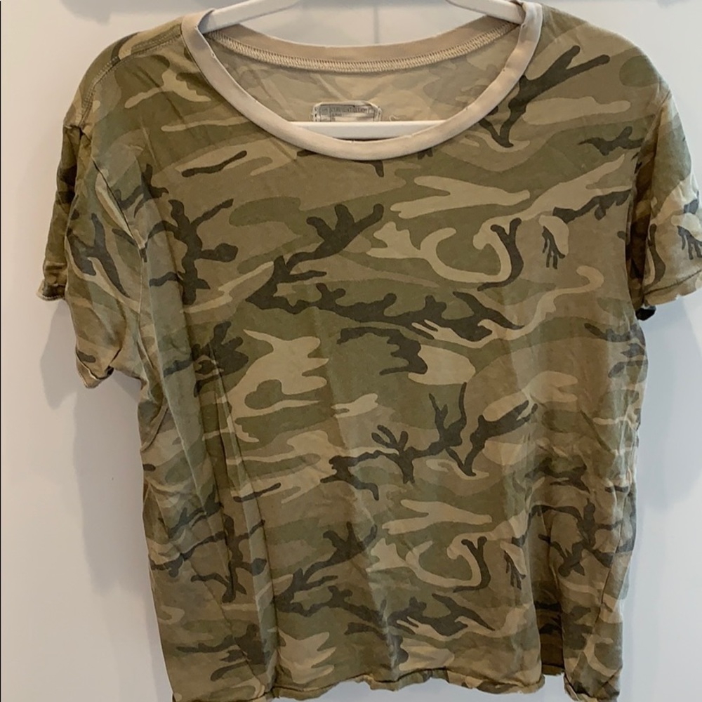 Current Elliott Camo Boyfriend T-Shirt